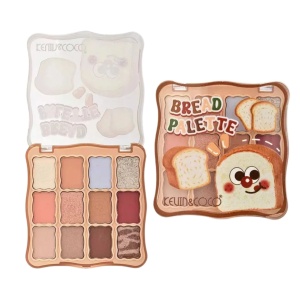 Paleta Farduri de Ochi, Kevin&Coco, Fard de Pleoape, 12 Nuante, Finisaj Mat, Shimmer, Textura Catifelata, Pigmentare Intensa, pentru Toate Tipurile de Ten, 82.7 g, 9.3 x 1.7 x 9.4 cm, Soft Nude