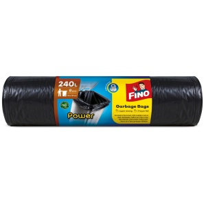 Saci Menajeri Pentru Gunoi, FINO, Power, LDPE, 240 l, 8 Bucati/Rola
