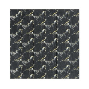 Set 10 Placi Tapet 3D, Flippy, 70 x 70 cm, Grosime 3 mm, din Rasina, Tip Placi de Lemn, Suprafata Acoperita 4.9 mp, Negru