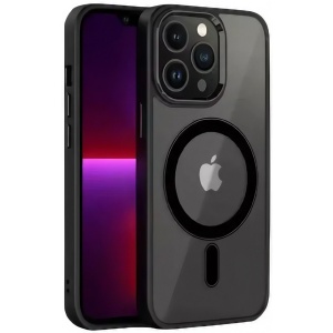 Husa de Protectie, Flippy, pentru Apple iPhone 12/12 Pro, Acoperire Totala, Magnetica, Wireless, din Acrilic Mat Colorat, Negru