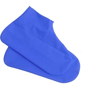 Husa Incaltaminte, Flippy, Impermeabila, Antiderapanta, din Latex, 13 x 13 x 2 cm, Marime M 34-40 cm, Albastru