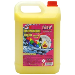 Detergent Lichid pentru Vase, Cloret, Bubble Gum, 5 L