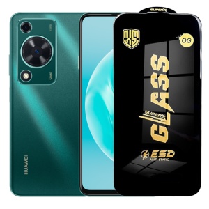 Folie de Sticla pentru Huawei Enjoy 70, Flippy, Sticla Securizata ESD Antistatica, Super-X Privacy OG, cu Margini Negre, Rezistenta la Zgirieturi, 0.35 mm, Transparenta