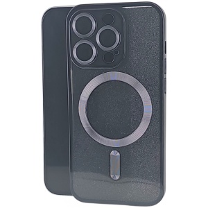Husa de Protectie 2 in 1, Flippy, pentru Apple iPhone 14 Pro, Compatibila MagSafe, Magnetica, cu Protectie Lentila, din TPU, Negru