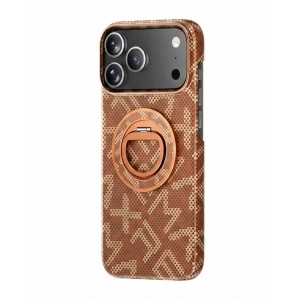 Husa pentru iPhone 17 Pro Max, Flippy, Carcasa de Protectie Rezistenta Ultra-subtire, Suport Magnetic, Aspect Texturat, Portocaliu