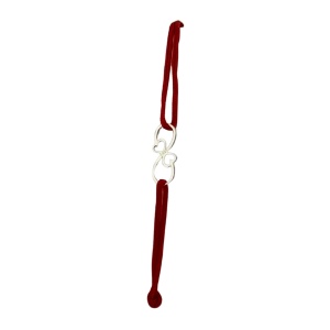 Martisor Bratara, Jolie, Argint 925, Model Infinit, Snur Rosu Reglabil, Fara Pietre, Argintiu