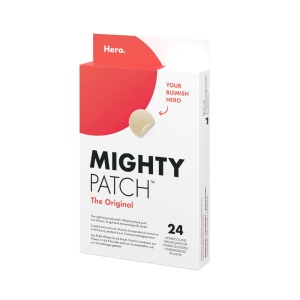 Plasturi hidrocoloidali anti acnee Hero Mighty Patch The Original pentru tratarea coșurilor cu puncte albe, 24 bucăți