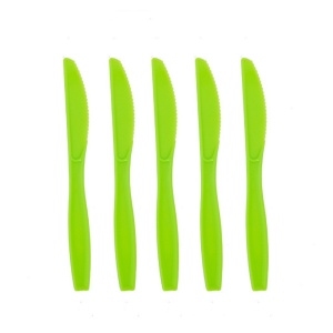 Set 10 Cutite de Unica Folosinta, Flippy, Colectia Dino Park, 17 x 1.6 cm, din Plastic PE, Verde