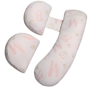Set Perna pentru Gravide, Flippy, Husa Detasabila, Utilizare in Forma H si U, Reglabila, Latime Ajustabila, Proactive, Roz Pal