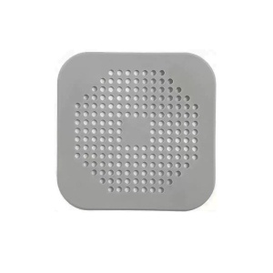 Filtru Chiuveta, Flippy, Anti-infundare, cu Ventuze, 14.5 x 14.5 cm, Flexibil, Gri