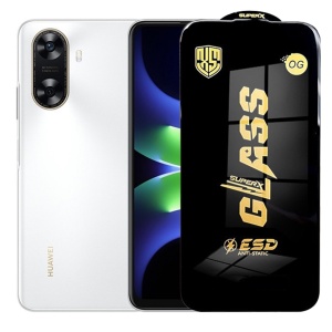 Folie de Sticla pentru Huawei Enjoy 70z, Flippy, Sticla Securizata ESD Antistatica, Super-X Privacy OG, cu Margini Negre, Rezistenta la Zgirieturi, 0.35 mm, Transparenta