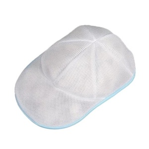Husa de Spalare Sapca, Flippy, pentru Masina de Spalat, din Poliester, Circumferinta 53 cm, cu Fermoar, Alb/Albastru