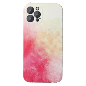 Husa protectie Flippy compatibila cu Apple iPhone 12 Pro Tpu Ombre, Roz/Galben