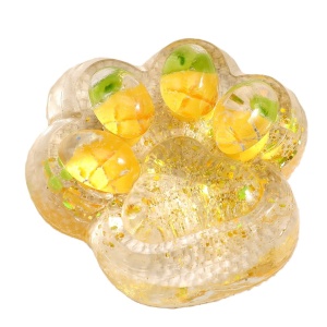 Jucarie Antistres Squishy, Flippy, Labuta de Pisica Squeeze Toys, cu Revenire Lenta, 7.5 cm, Model 270525, Multicolor