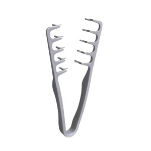 Pieptan de Volum, Flippy, din ABS, pentru Femei/Barbati, 19 x 9 cm, Gri