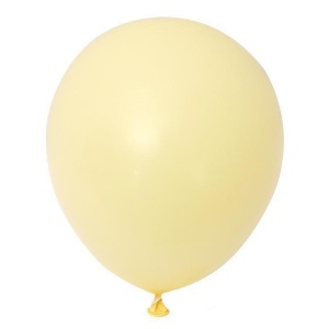 Set 12 Baloane, Flippy, din Latex Macaroon, 30 cm, Galben