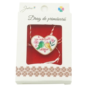 Brosa Mica in Cutie Jolie model Un Martisor Calator