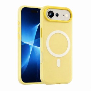 Husa Telefon Jelly Magnetic 2in1, Flippy, Compatibila cu Apple iPhone 17 Air, din PC+TPU, Magsafe, Finisaj Mat, Portocaliu