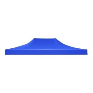 Prelata Copertina pentru Cort tip Pavilion, Flippy, Invelis Impermiabil din Material Textil Oxford 700D, Varf Plat Cauciucat, 4.3 x 2.9 m Albastru