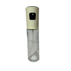 Pulverizator Ulei, Otet, Flippy, din Sticla, 100 ml, Reincarcabil, 18.3 x 4.3 cm, Masura 90 ml, Capac Mat, Alb