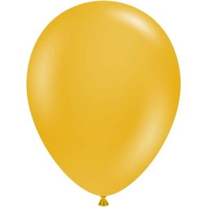 Set 12 Baloane, Flippy, din Latex Standard, 25 cm, Galben Mustar