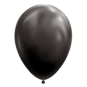Set 12 Baloane, Flippy, din Latex Standard, 30 cm, Negru