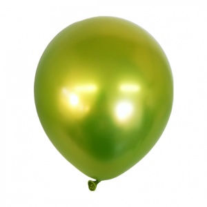 Set 12 Baloane, Flippy, din Latex Chrome, 30 cm, Verde Lime