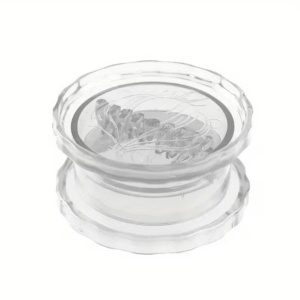 Zdrobitor de Usturoi, Flippy, Multifunctional, din Plastic, Prin Rasucire, 4 x 7.5 cm, Transparent