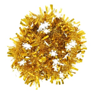 Beteala Craciun, Flippy, auriu, marimea: 2 m x 9 cm x 9 cm material:folie PVC, interior/exterior