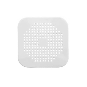 Filtru Chiuveta, Flippy, Anti-infundare, cu Ventuze, 14.5 x 14.5 cm, Flexibil, Alb