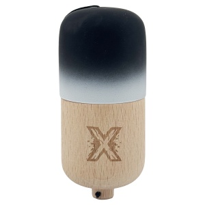 Kendama Pill X Originala, Flippy, Profesionala Model Rubber Grip Pilula, din Lemn, Varsta 9+, Ata 62/65 cm, 11 x 5 x 5 cm, Gradient Negru/Alb