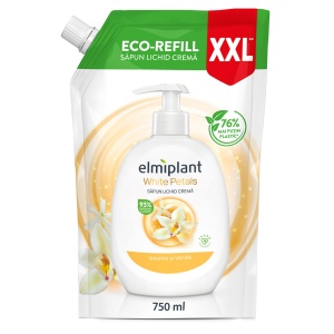 Rezerva Sapun Lichid Crema, Elmiplant, Iasomie si Vanilie, 750 ml