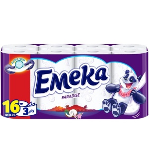Hartie Igienica, EMEKA, Paradise, Set 16 Role, 3 Straturi