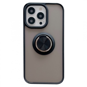 Husa de protectie Flippy compatibila cu Apple iPhone 13 Pro,Defender cu prindere inel,Negru