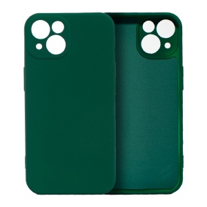 Husa pentru Samsung Galaxy A13 4G, Flippy, Liquid Silicone, cu Microfibra pe interior, Protectie Antisoc, Verde inchis