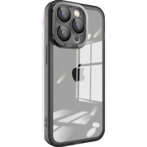 Husa protectie Flippy pentru Samsung A03 Electroplated cu suport pentru camera, 1.5 mm grosime, protectie camera, Negru