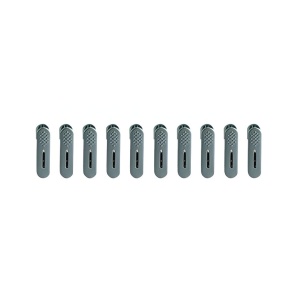 Set 10 de Cleme pentru Haine, Flippy, de Prindere pentru Pantaloni, Atasabile la Umerase, 1.6x2.3x6.35 cm, Verde