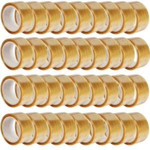 Set 36 Role Banda Adeziva Solventa, 48mmx60m, Ambalare, Sigilare, Rezistenta, Transparenta