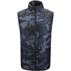 Vesta cu Incalzire, Flippy, Unisex, 2 Zone de Incalzire, Umplutura Bumbac, 3 Trepte de Temperatura, Incarcare USB, Albastru, 58 - 65 kg, Marime XL