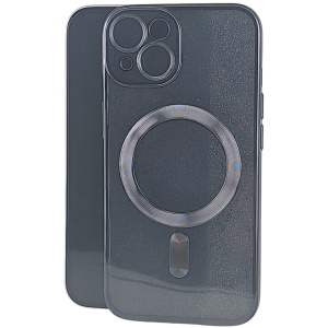 Husa de Protectie 2 in 1, Flippy, pentru Apple iPhone 14 Plus, Compatibila MagSafe, Magnetica, cu Protectie Lentila, din TPU, Negru