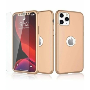 Husa de protectie Flippy compatibila cu Samsung A11 Full Cover 360 Auriu + Folie de protectie