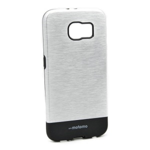 Husa Samsung Galaxy S6 Edge Motomo V4 Argintiu