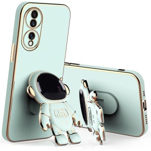 Husa Telefon 2in1, Flippy, Compatibila Huawei P60 Pro, Carcasa TPU cu Suport Inclus Tip Astronaut, Protectie Camere, Verde
