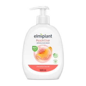Sapun Lichid Crema, Elmiplant, Piersica si Ceai Alb, 500 ml