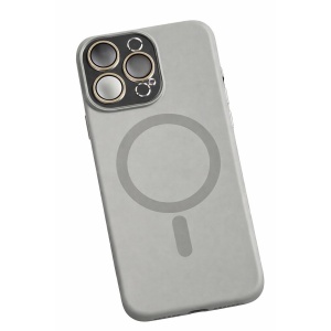 Carcasa Liquid Silicone, Flippy, Compatibila iPhone 17 Air, Magnetica, Protectie TPU Camera, Gri Titanium