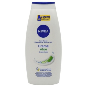 Gel de Dus si Spumant de Baie, NIVEA, Creme Aloe, 750 ml