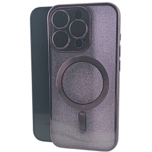 Husa de Protectie 2 in 1, Flippy, pentru Apple iPhone 15 Pro Max, Compatibila MagSafe, Magnetica, cu Protectie Lentila, din TPU, Mov