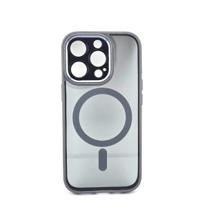Husa de Protectie Compatibil cu iPhone 16 Pro, Flippy, Incarcare Wireless, Tehnologie Magsafe, Carcasa din TPU/ PC, Protectie Camera, Antisoc, Antizgariere, Gri
