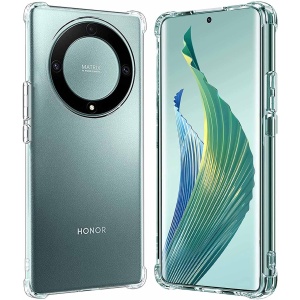 Husa de Protectie, Flippy, Compatibila cu Honor Magic 5 Pro, TPU Antisoc, Protectie Colturi, 1.5 mm Transparent