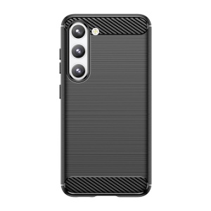 Husa Protectie, Flippy, Husa de Protectie pentru Samsung Galaxy A55, din TPU cu element de Carbon, Negru